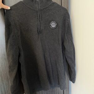 New Balance Charcoal Zip-Up Sweater
